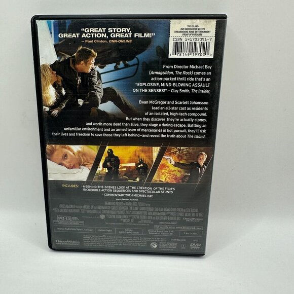 The Island DVD Ewan McGregor Scarlett Johansson DreamWorks Rated PG-13 - Picture 3 of 4
